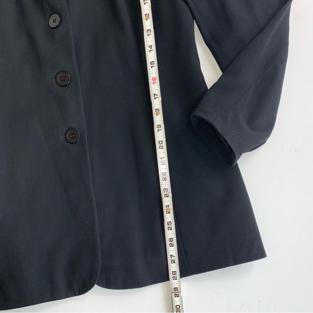 Jacqueline Ferrar Black Long Line Blazer Jacket Size 10 Office Career - Picture 6 of 11
